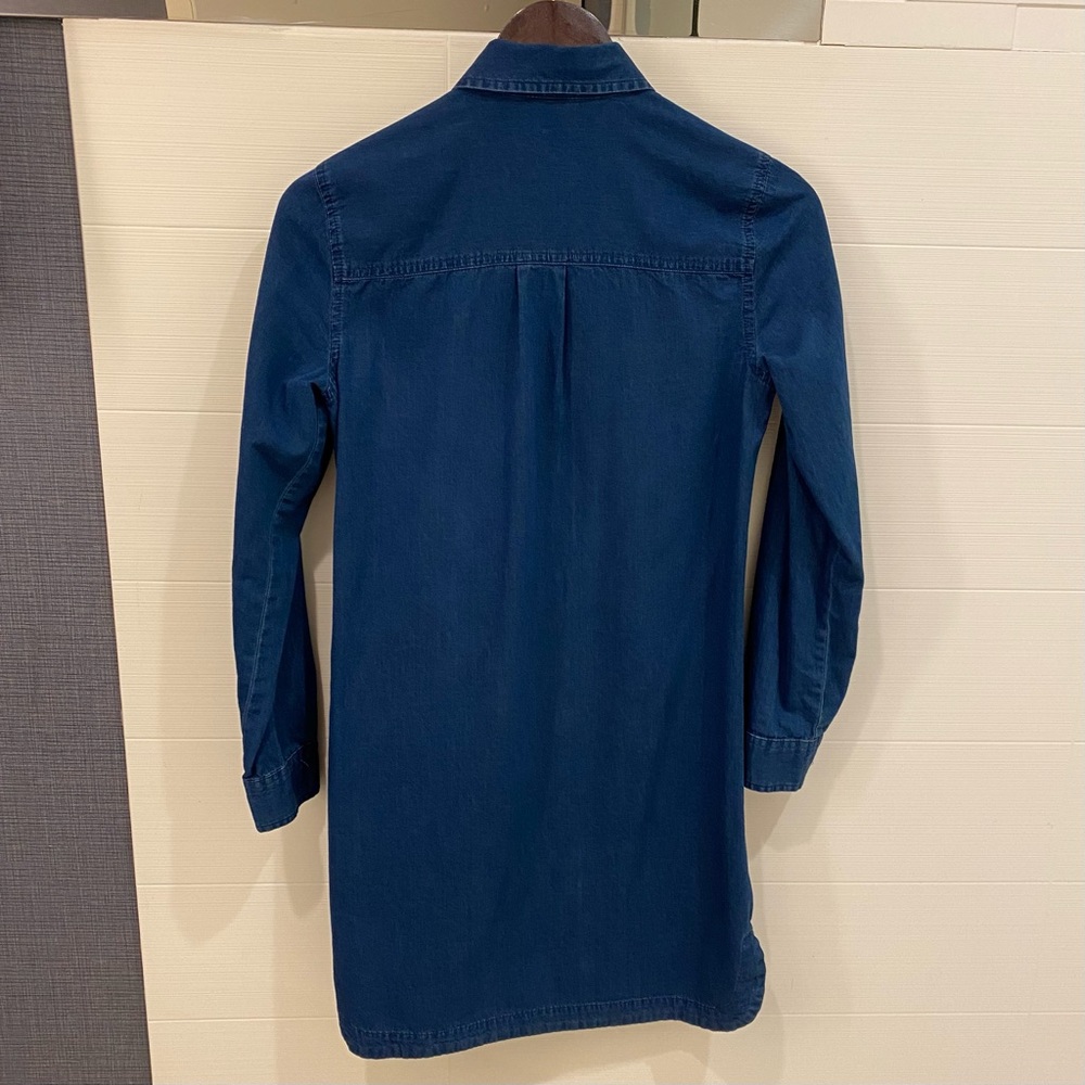 Old Navy shirt dress, size XS, denim, dark wash - Picture 2 of 5